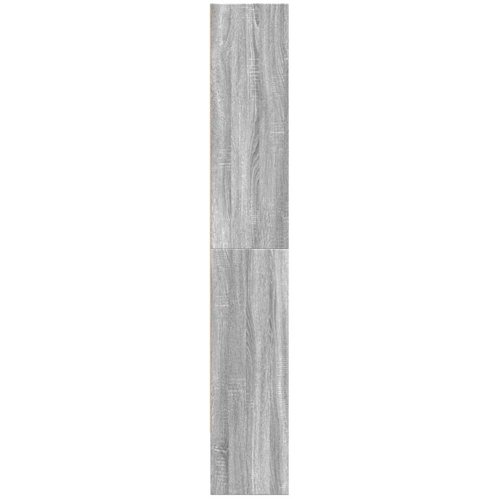 vidaXL 5 Shelf Grey Sonoma Tall Bookcase Image 5