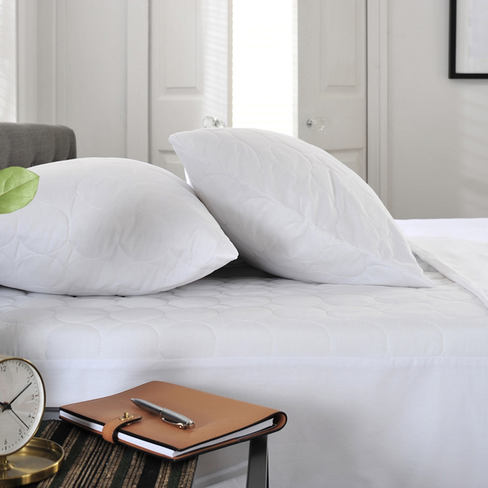 The Lyndon Company King Size Cotton Quilted Mattress Protector Image 3