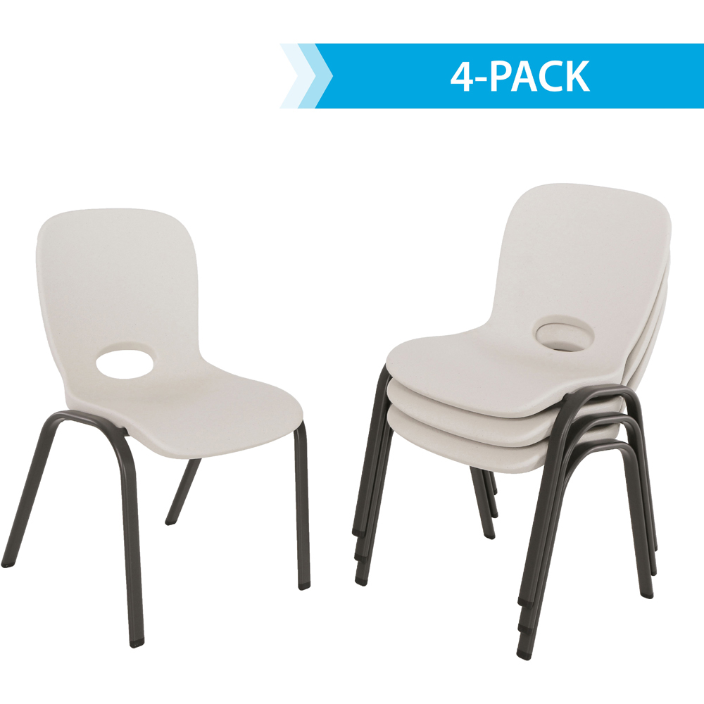 Lifetime Products Set of 4 Kids Stack Essential Chair Image 7