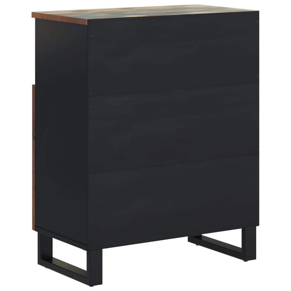 vidaXL 2 Door Single Shelf Multicolour Reclaimed Wood Sideboard Image 5