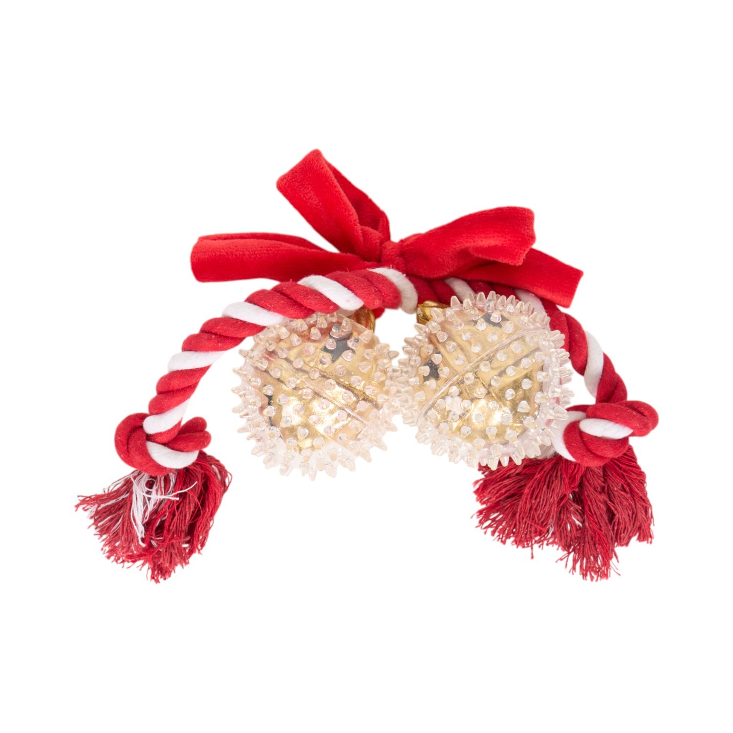 Festive Rope Dog Toy Red Image 2