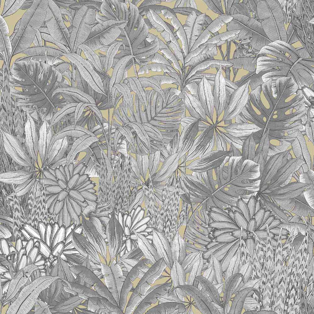 Muriva Lush Forest Gold Wallpaper Image 1