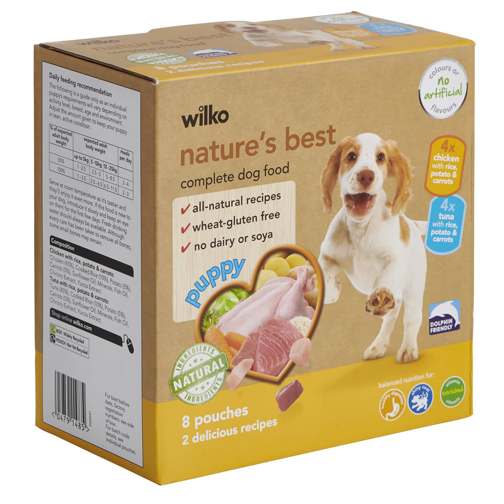 Wilko Nature's Best Multipack Puppy 8x150g Image 2