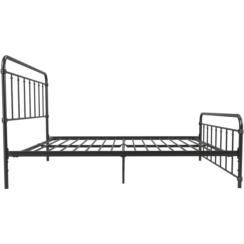 Dorel Wallace King Size Black Metal Bed Frame Image 4