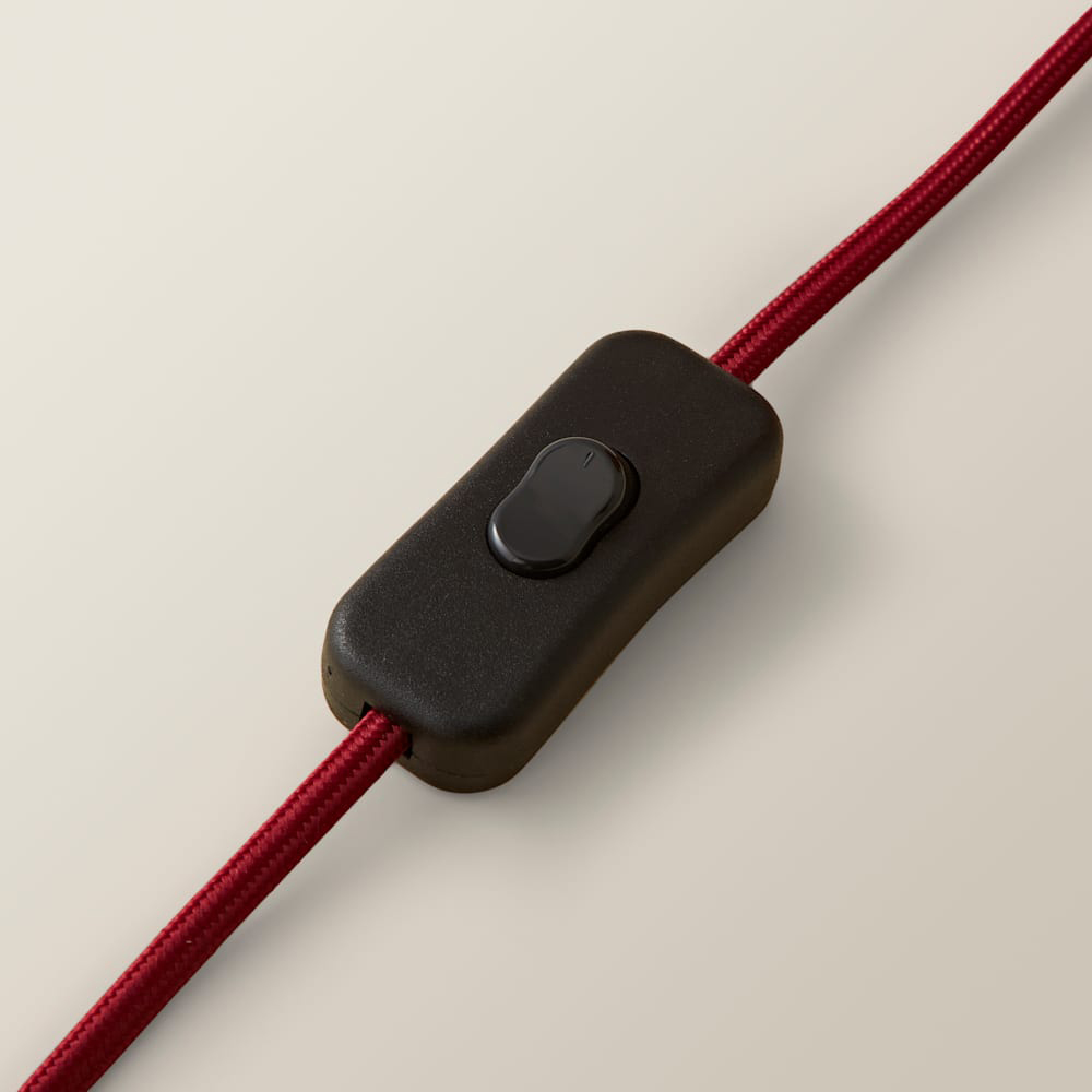 ValueLights Ash Rust Boucle Table Lamp and Bulb Image 5