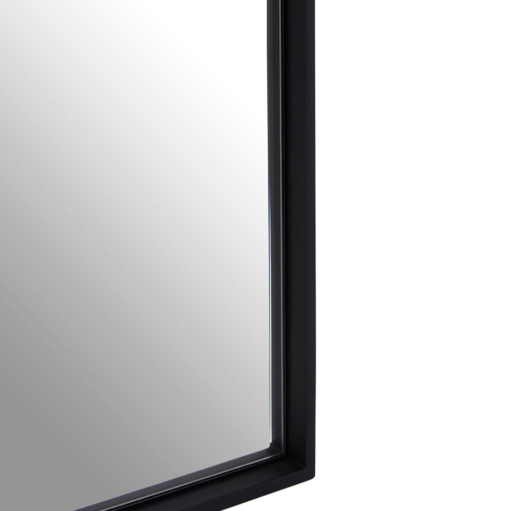 Premier Housewares Matte Black Wall Mirror Medium Image 5