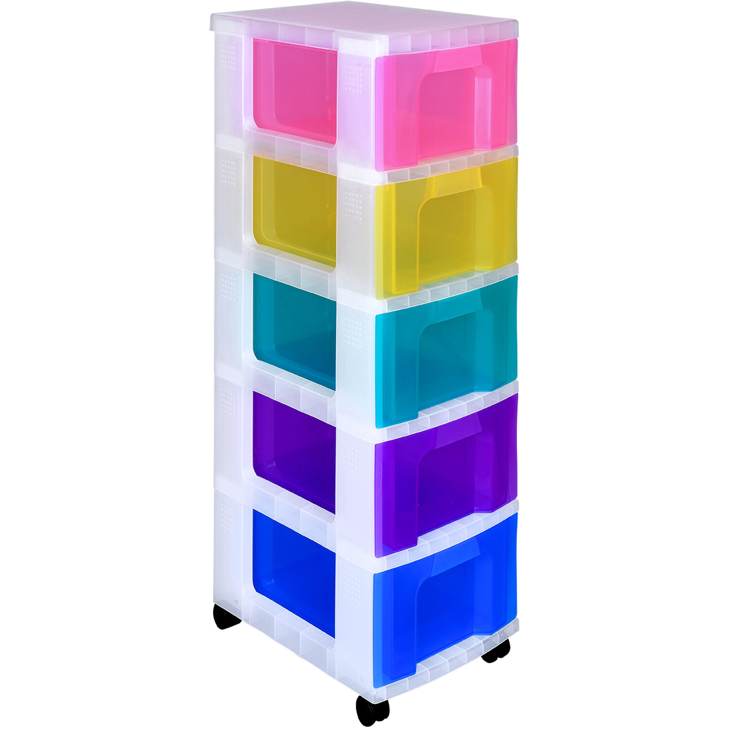 Really Useful 5 Drawer Storage Tower with Wheels Image