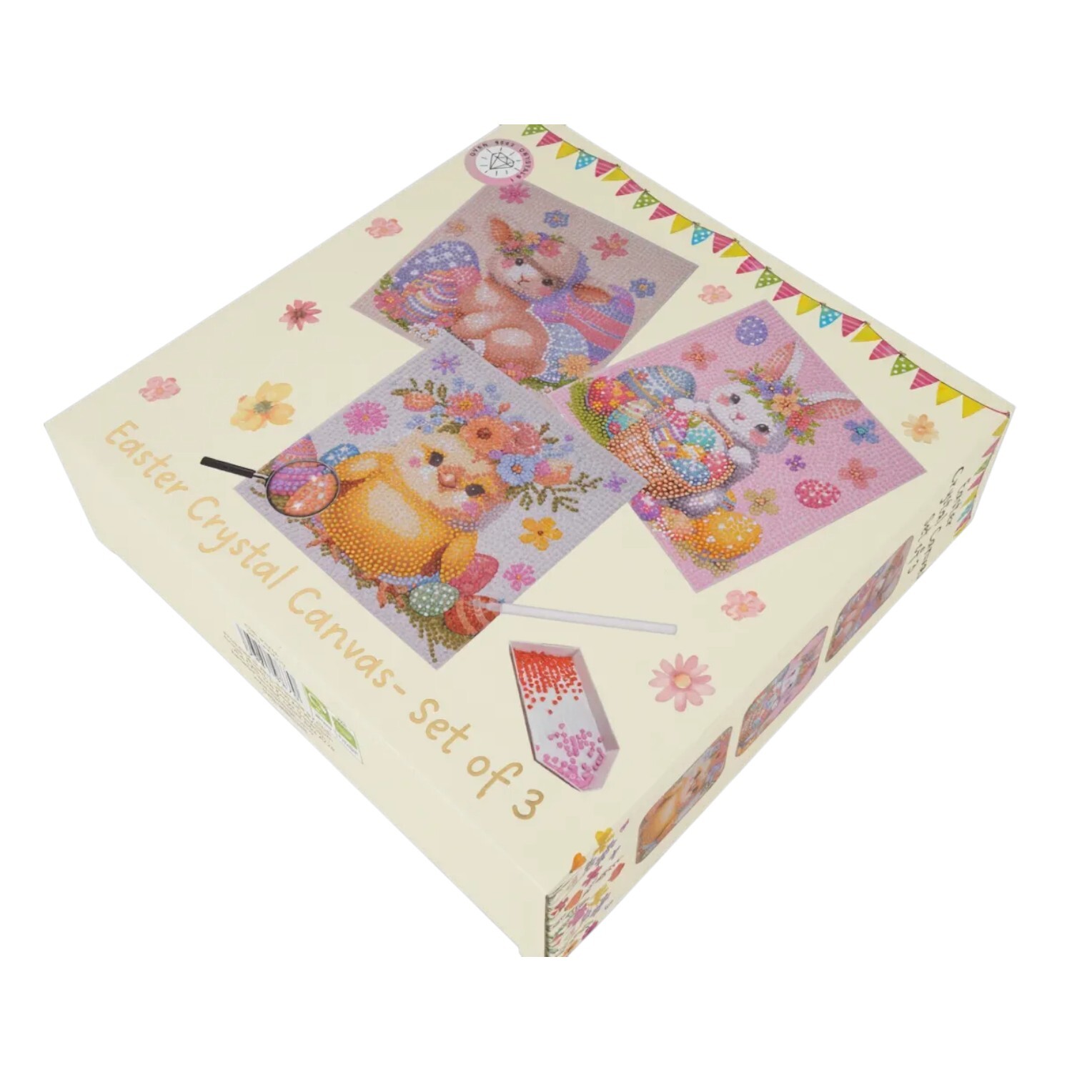 Pack of 3 Easter Crystal Canvases Image 2