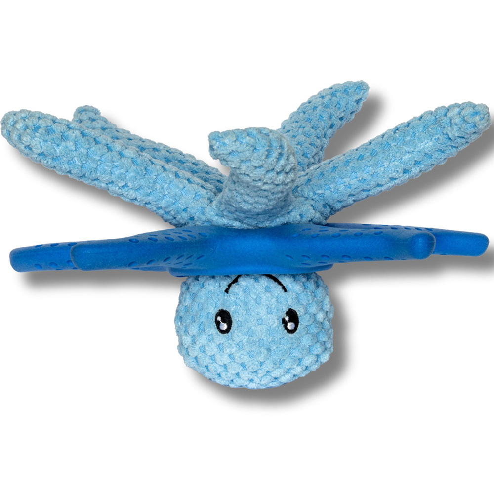 Kiwi Walker Lets Play Blue Octopus and Starfish Dog Toy Image 3