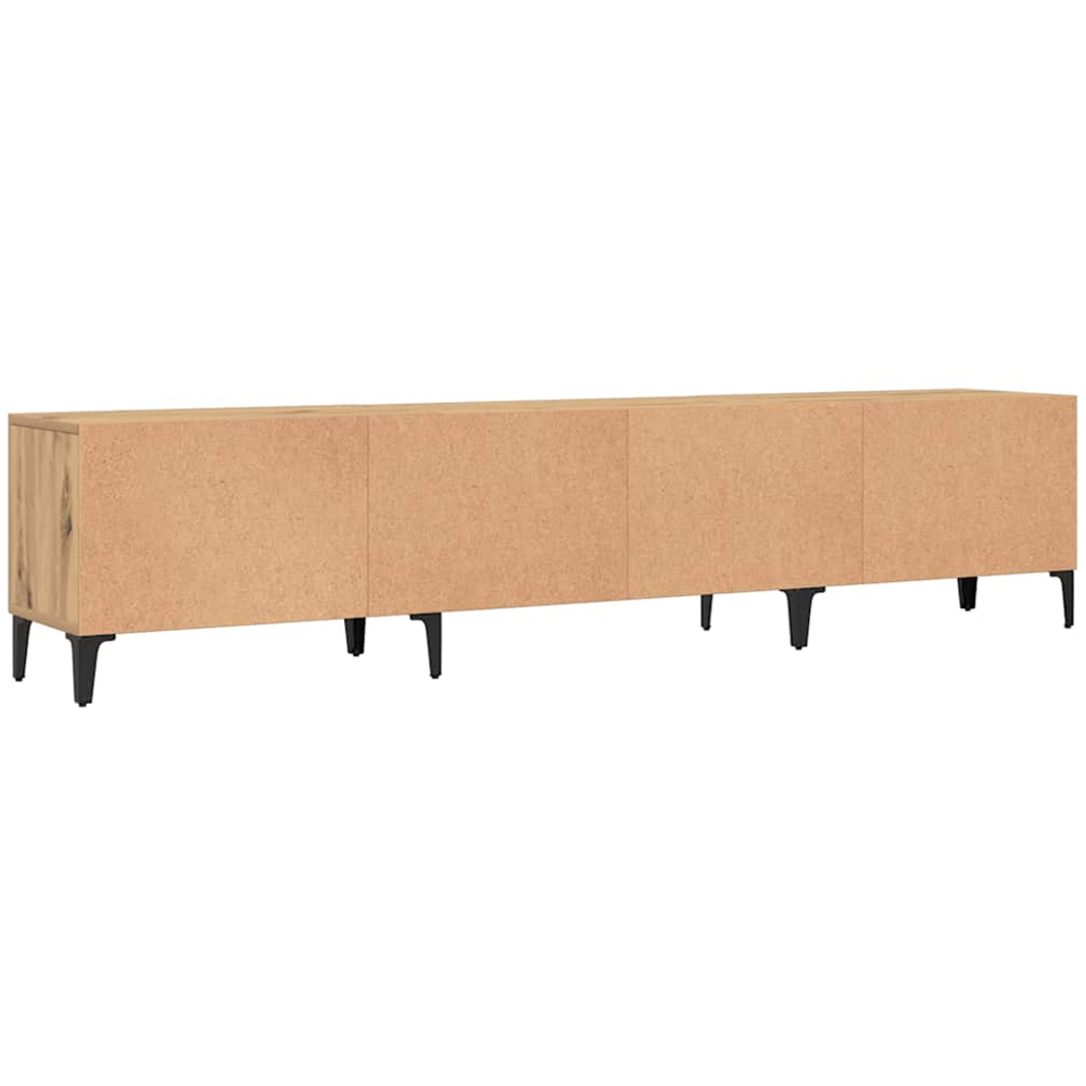 vidaXL 4 Door 2 Shelf Artisan Oak Wide TV Cabinet Image 7