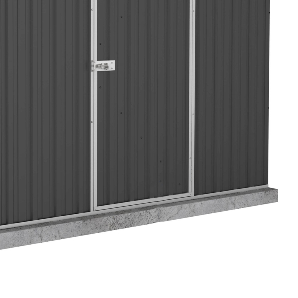 Mercia Dark Grey 7.5 x 5ft Windowless Absco Premier Reverse Apex Metal Shed Image 3