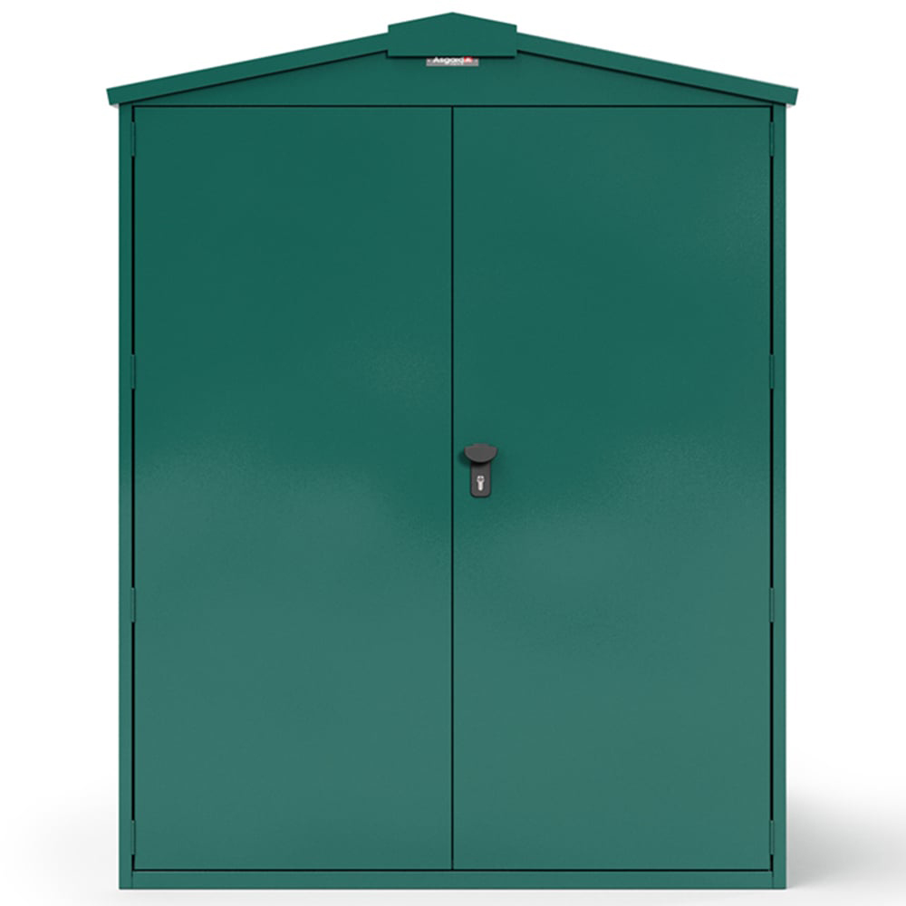 Asgard Centurion 5 x 11ft Double Door Green High Security Apex Garden Shed Image 3