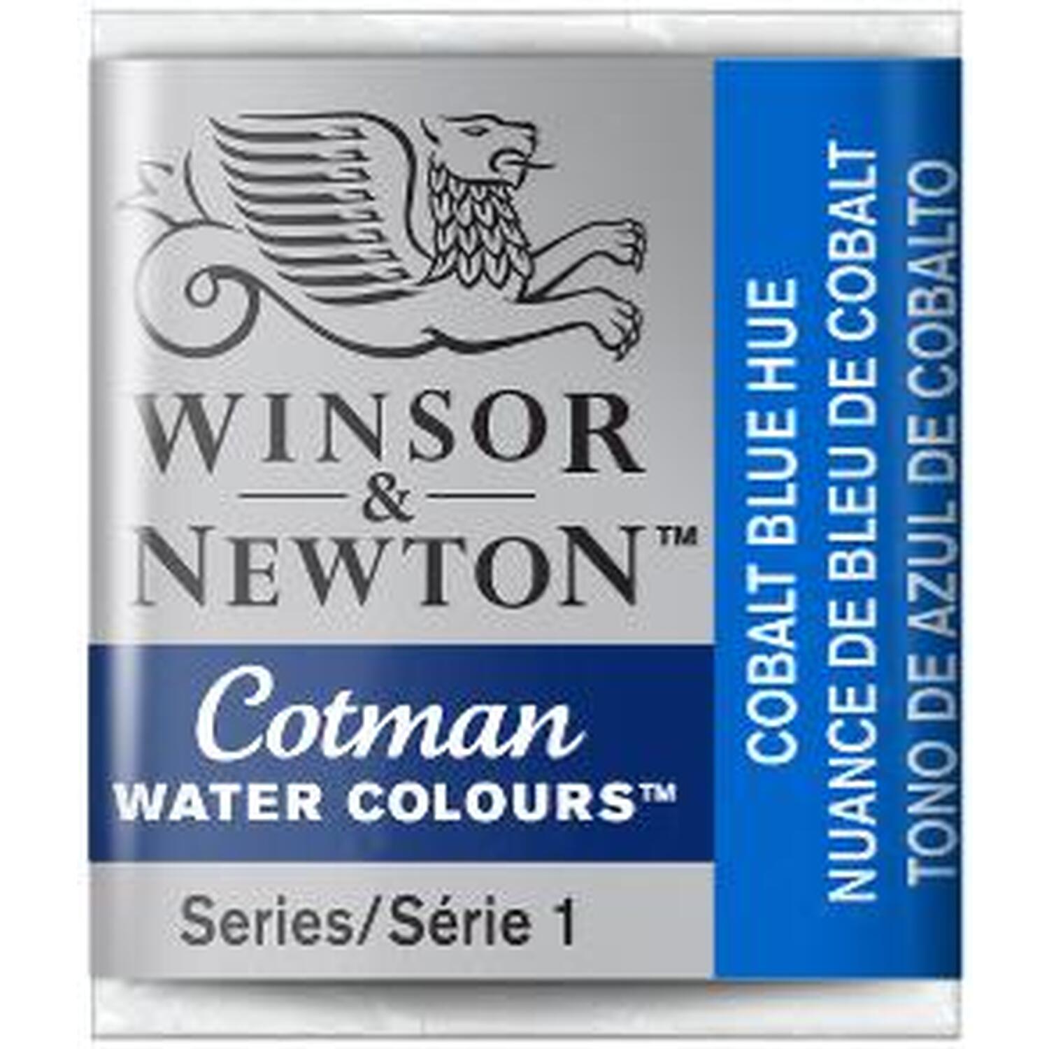 Winsor and Newton Cotman Watercolour Half Pan Paint - Cobalt Light Blue Hue Image