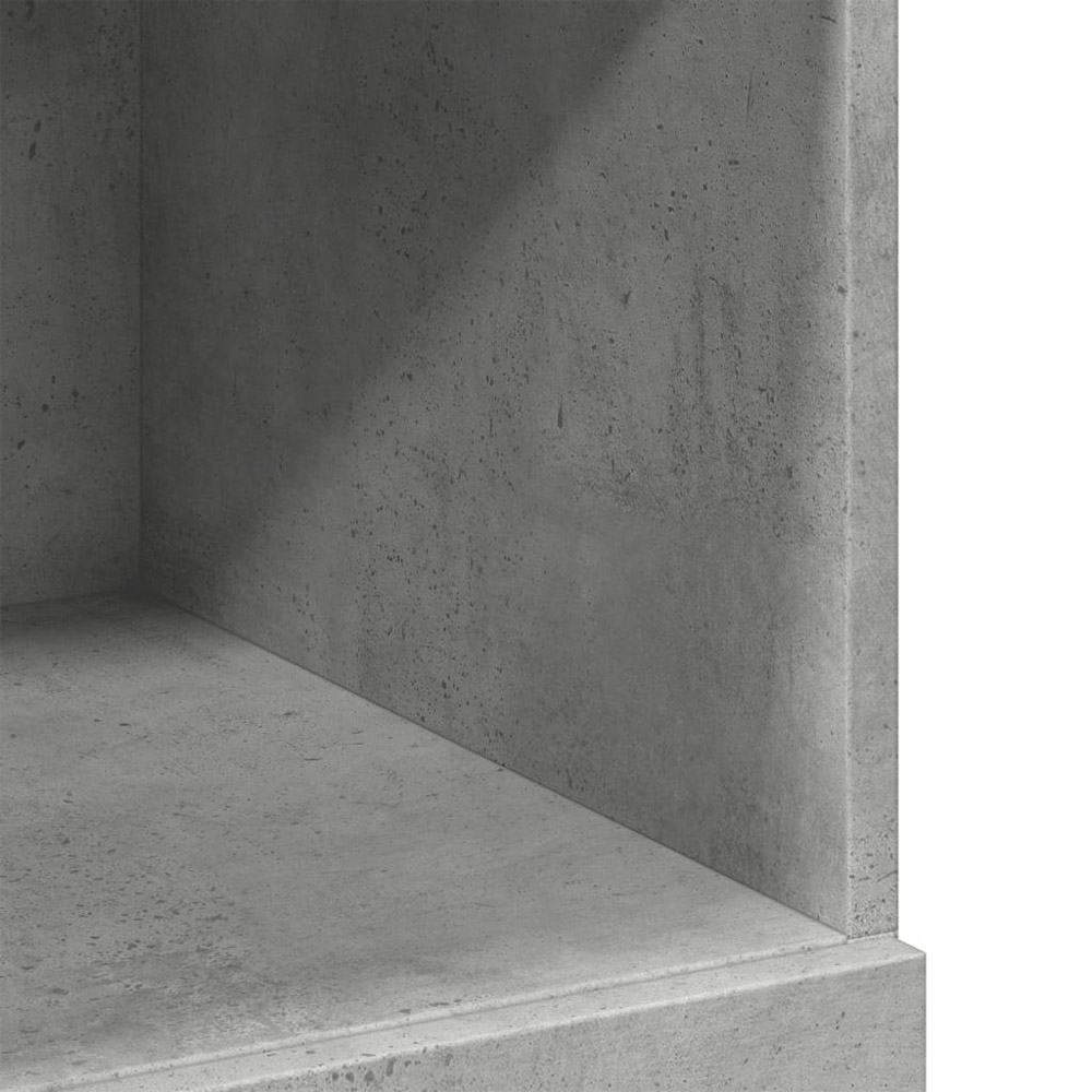 vidaXL 4 Drawer 6 Shelf Concrete Grey Highboard Image 8