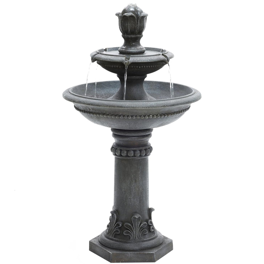 Garden Gear 2 Tier LED Water Fountain Image 1