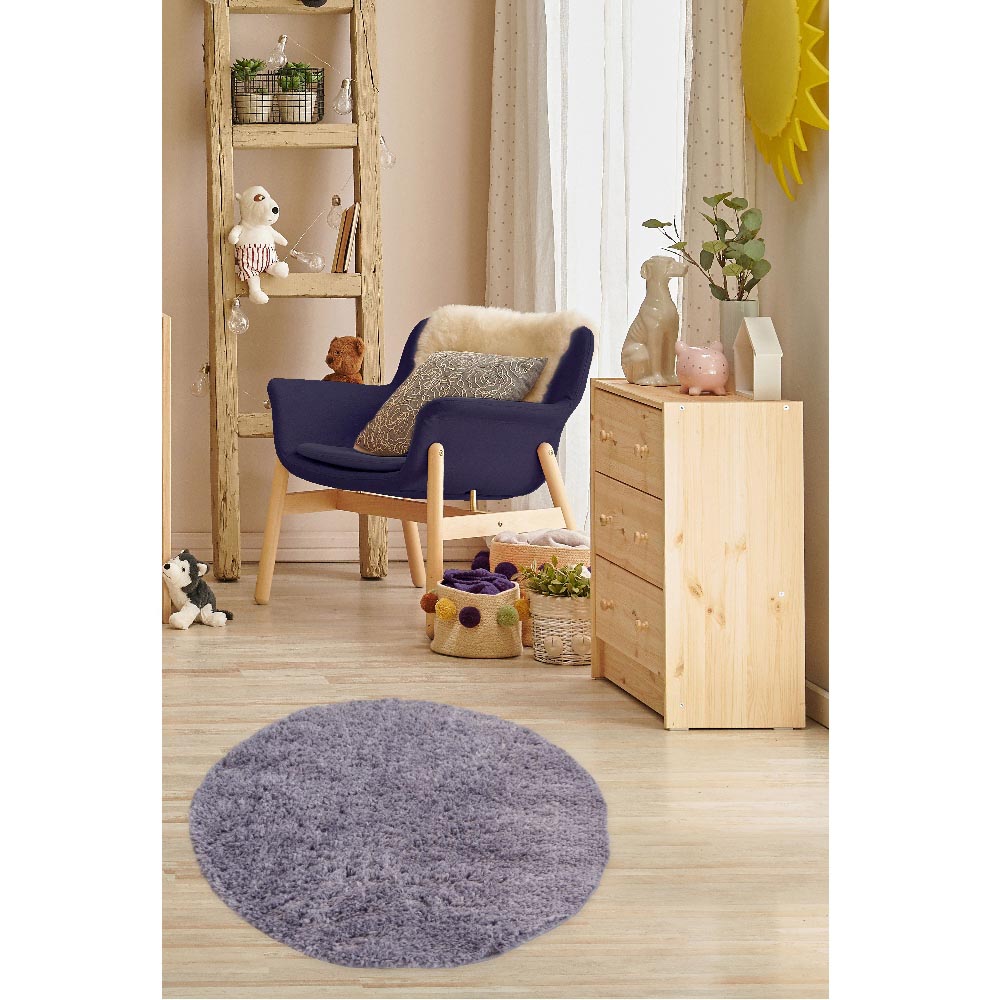 Homemaker Lilac Snug Plain Shaggy Rug 67cm Image 4