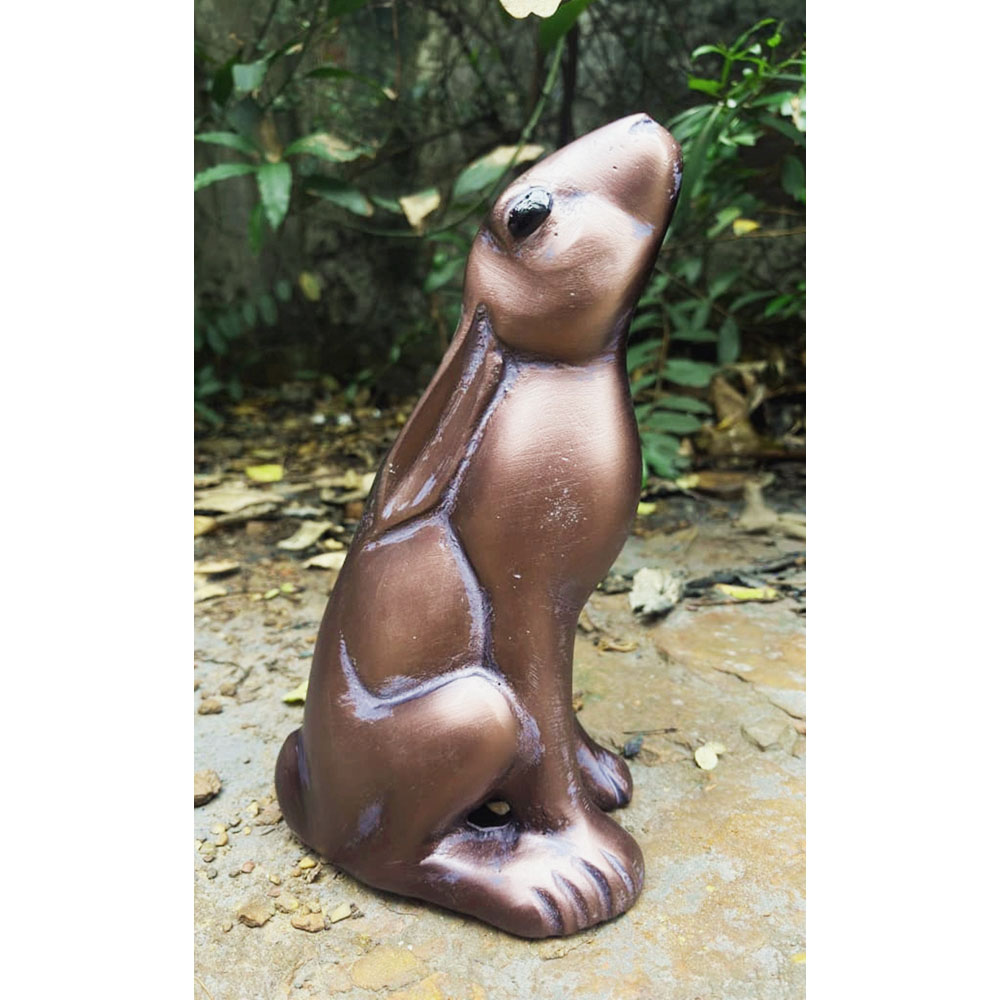 Inspirational Gifting Moongazing Hare Cast Aluminium Garden Ornament Image 3
