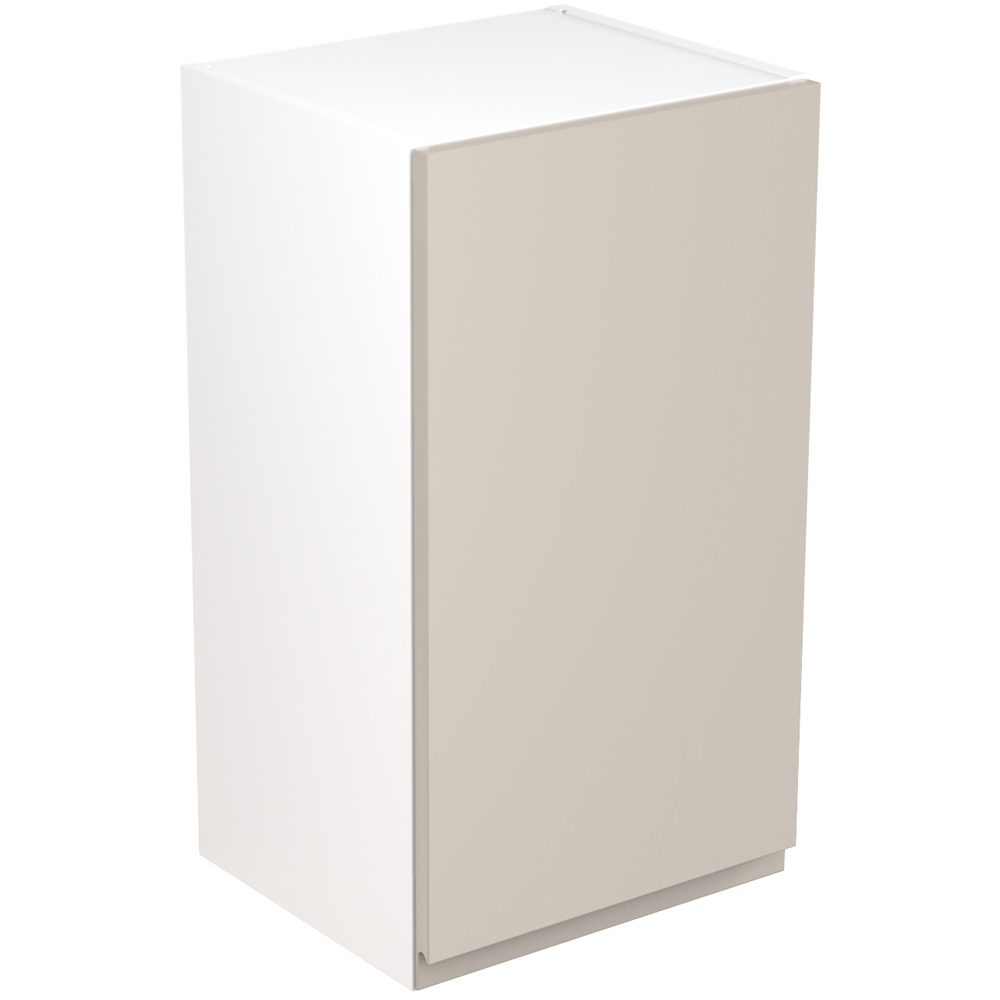 Kitchen Kit J-Pull Gloss Light Grey Wall Kitchen Cabinet Flatpack 400mm Image 1