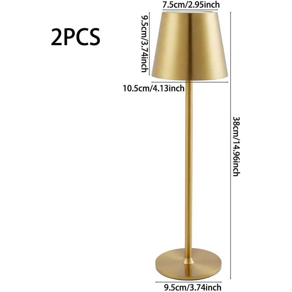 Living and Home Gold LED Table Lamp 2 Pack Image 8