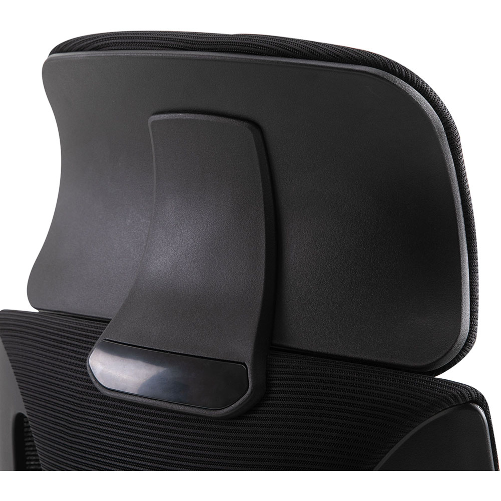 Portland Black High Mesh Back Swivel Office Chair Image 3