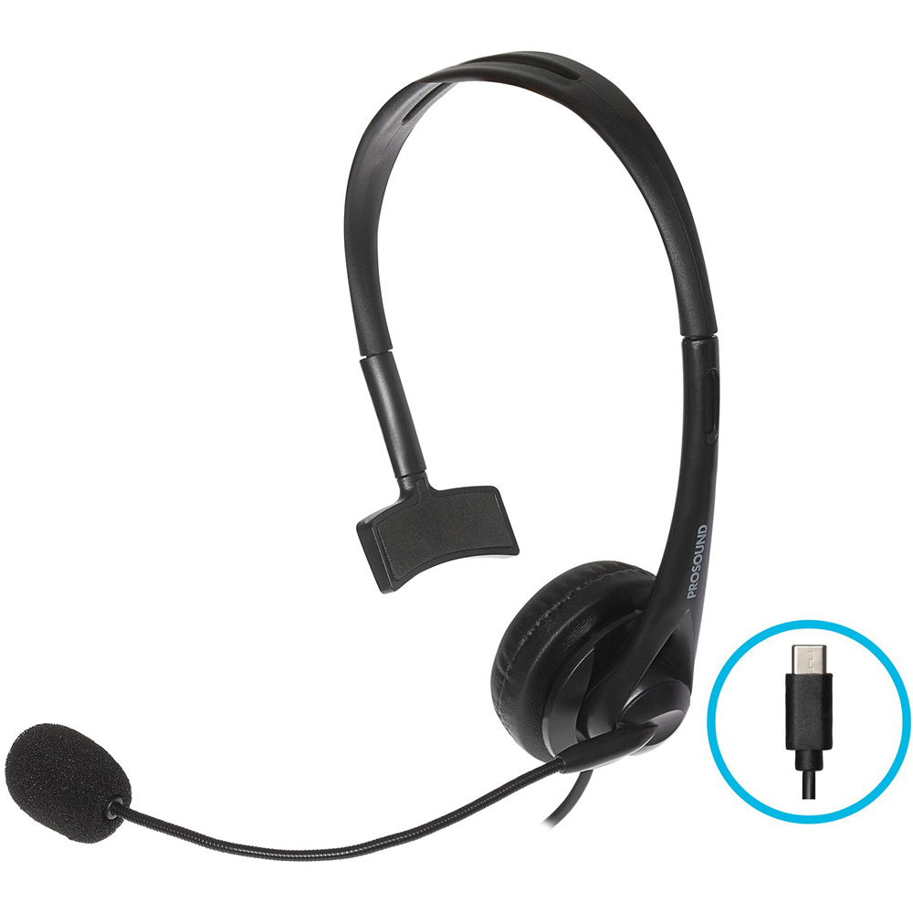 ProSound Single Ear USB-C Headset with Boom Microphone Image 2