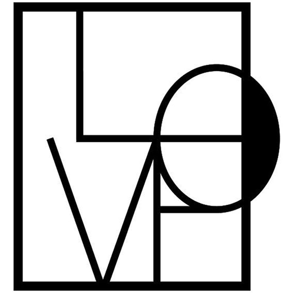 Decortie Black Love Theme Metal Wall Art Image 1
