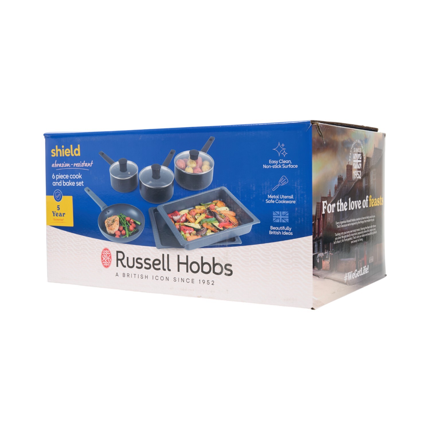 Russell Hobbs Shield 6 Piece Cook and Bake Set Black Image 15