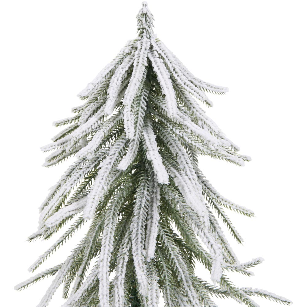 Scandi Downswept Tree - White and Green Image 3