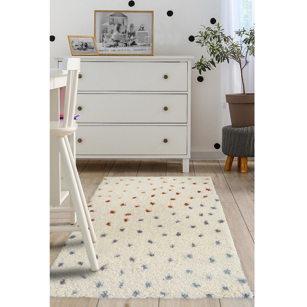 Homemaker Multicolour Snug Grad Spot Shaggy Rug 80 x 120cm Image 4