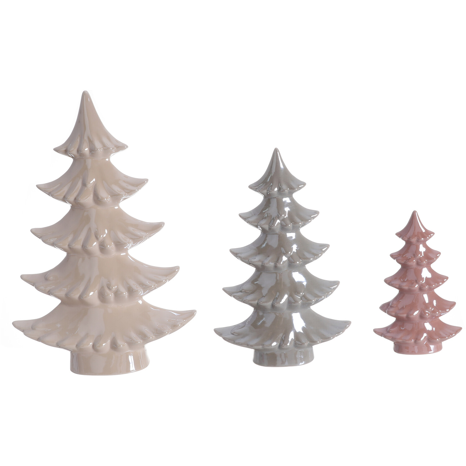 Set of 3 ceramic christmas trees Clearance