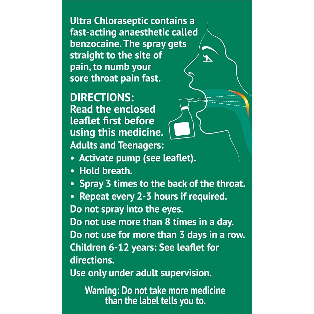 Ultra Chloraseptic Spray Original 15ml Image 4