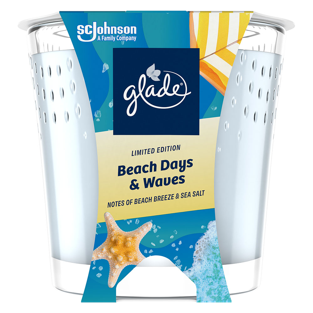 Glade Beach Days and Waves Candle 129g Image 1