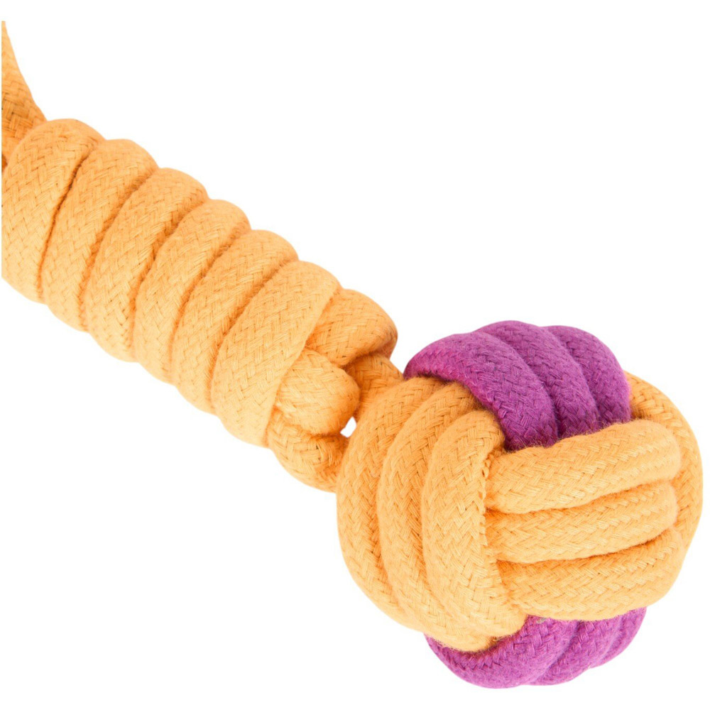 Rope Dumbbell Dog Toy Multicolour Image 9