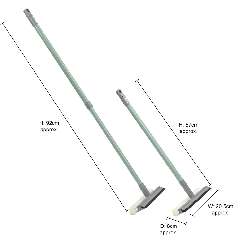 JVL Cleaning 2-in-1 Green Extendable Sponge Window Cleaner Image 9