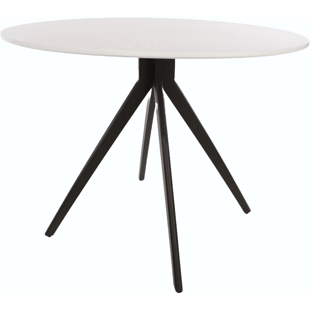 Core Products Aspen 4 Seater Round Dining Table White Image 2