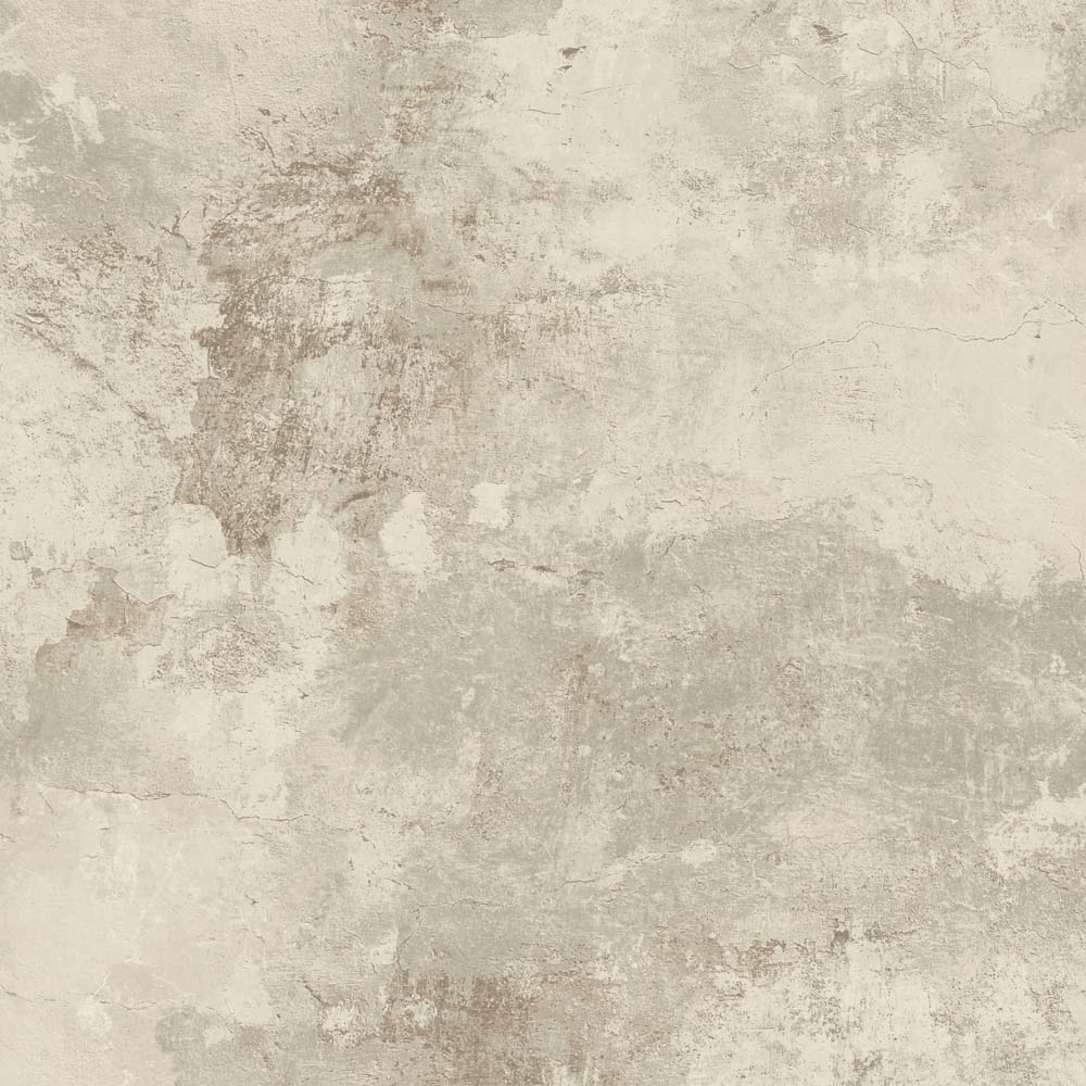 Grandeco Rustic Old Town Distressed Concrete Taupe Textured Wallpaper Image 1
