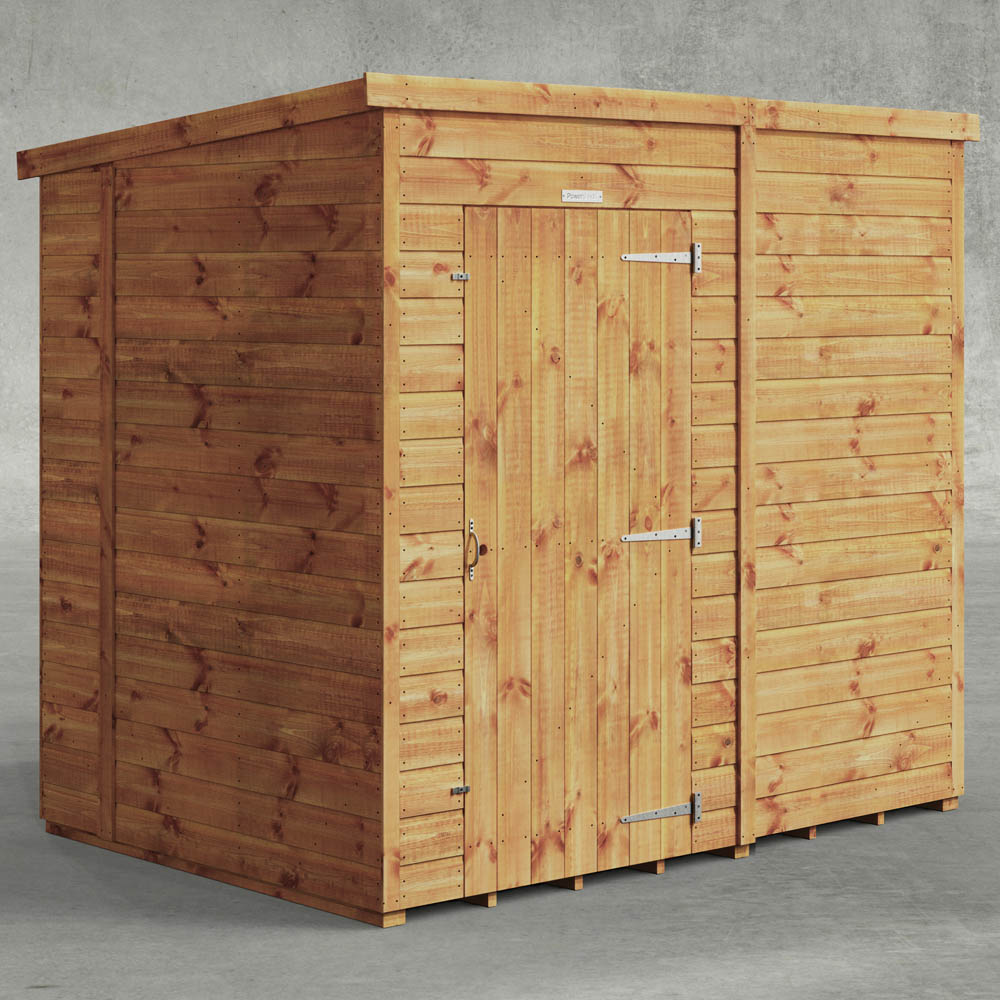 Power Sheds 7 x 5ft Pent Wooden Shed Image 2