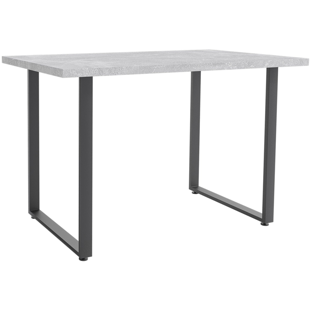 Shefa Seattle 4 Seater Dining Table Concrete Grey Image 2