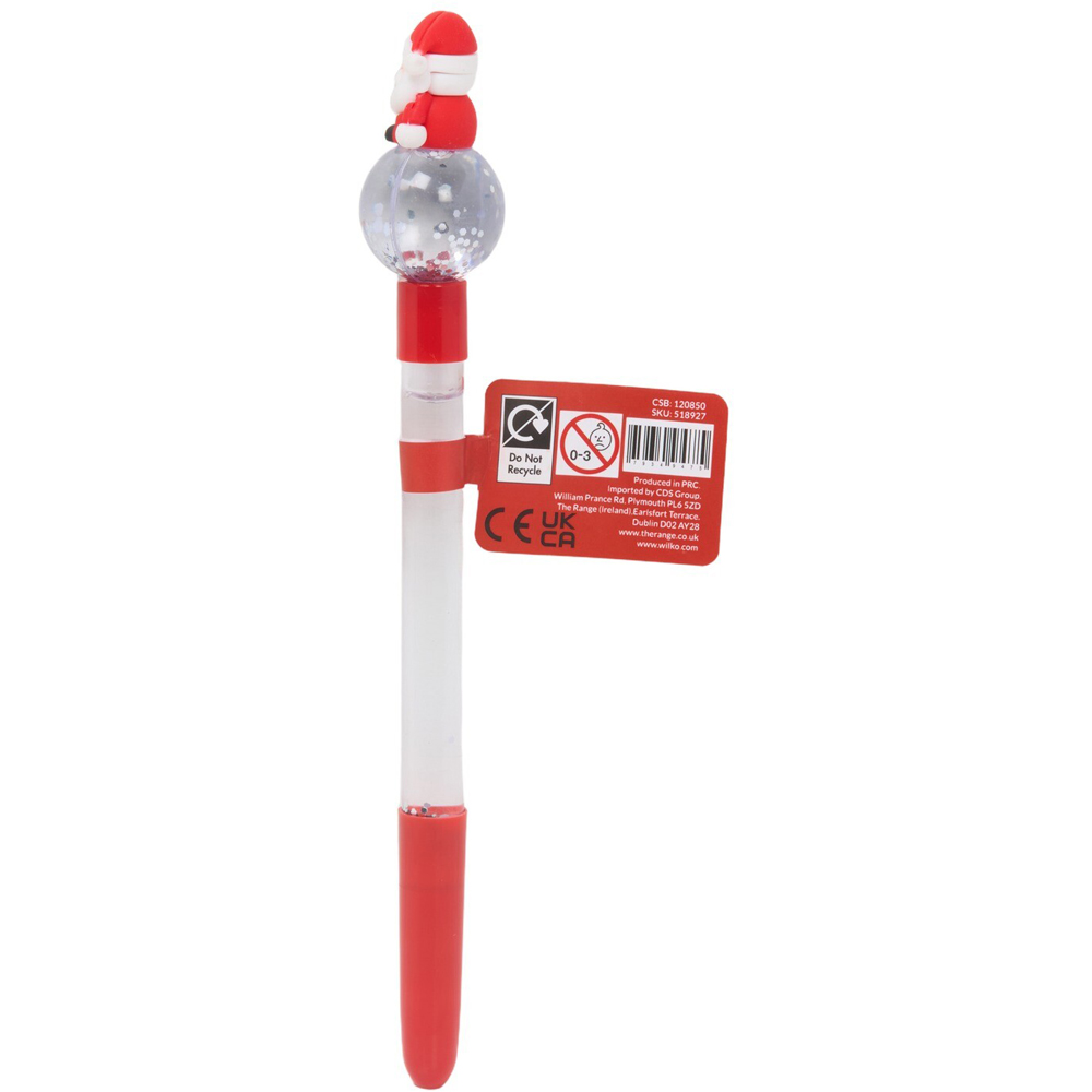 Snowglobe Santa Pen Image 3