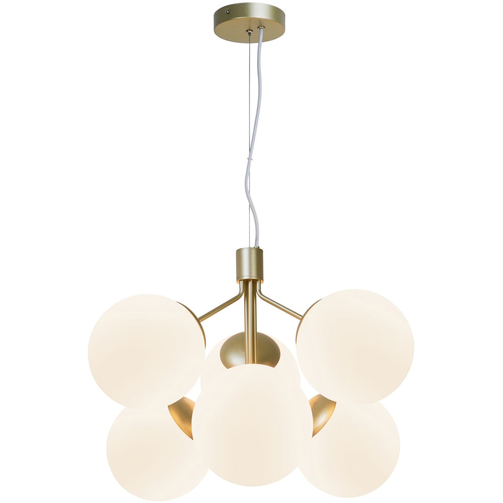 Nordlux Ivona 6 Spot Brass Pendant Light Image 4