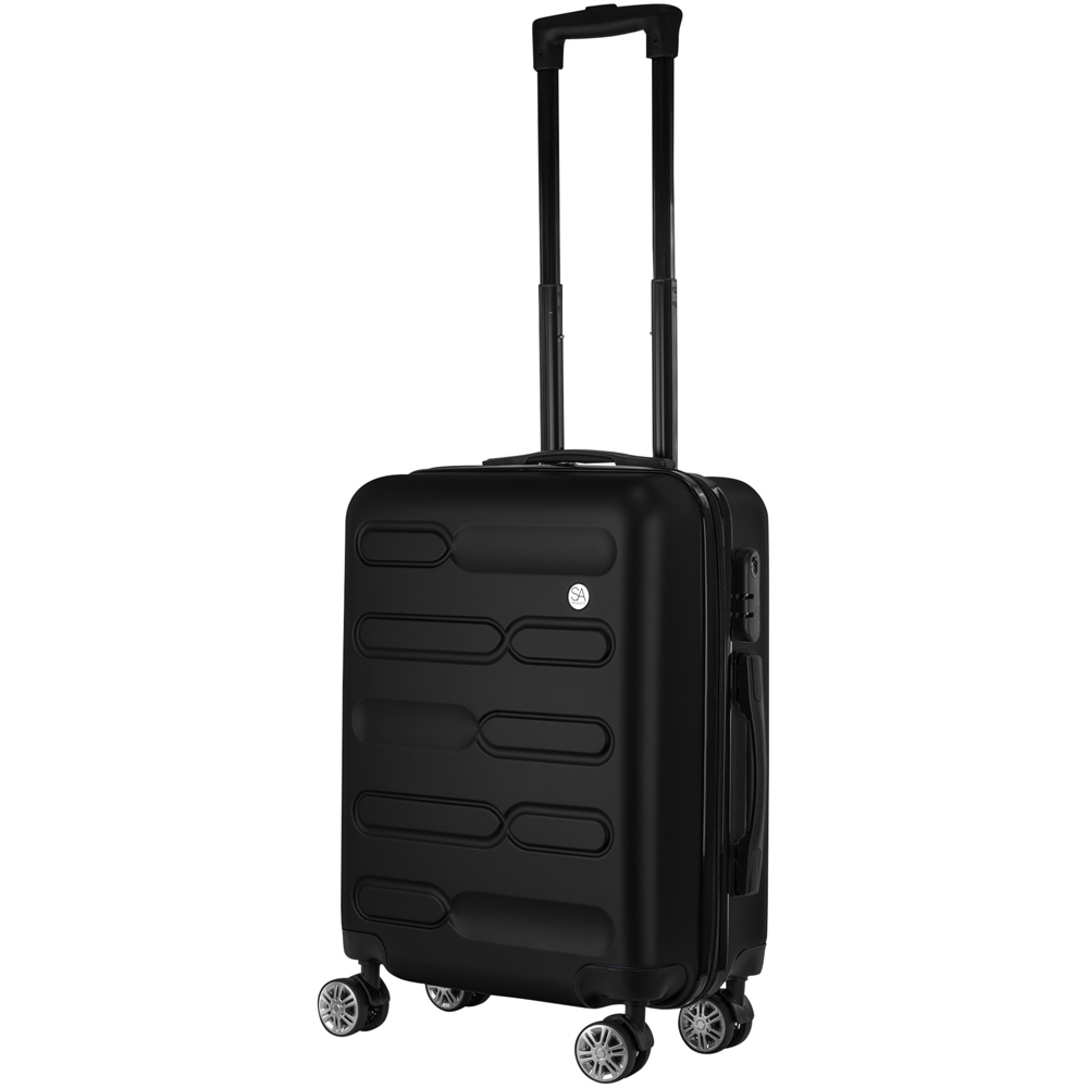 SA Products Black Carry On Cabin Suitcase 55cm Image 8