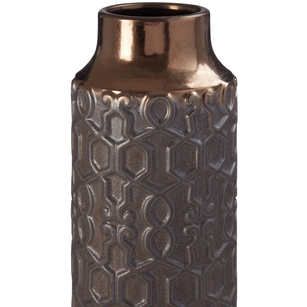 Premier Housewares Gold Zircon Small Ceramic Vase Image 3