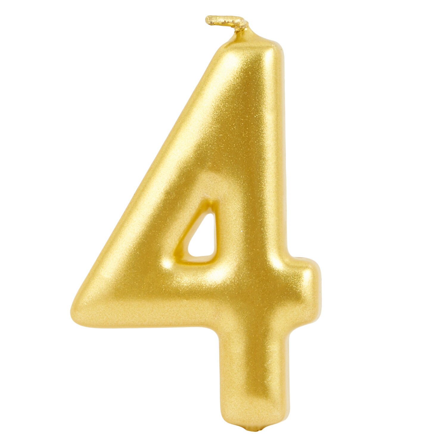 Gold Number Birthday Candle - Gold / 4 Image 3