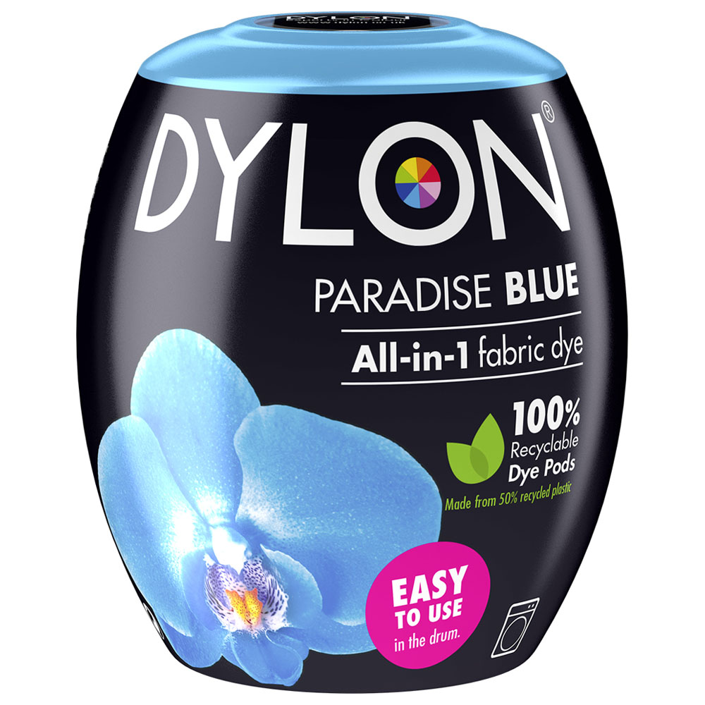 Dylon Paradise Blue Fabric Dye Pod 350g Image 1