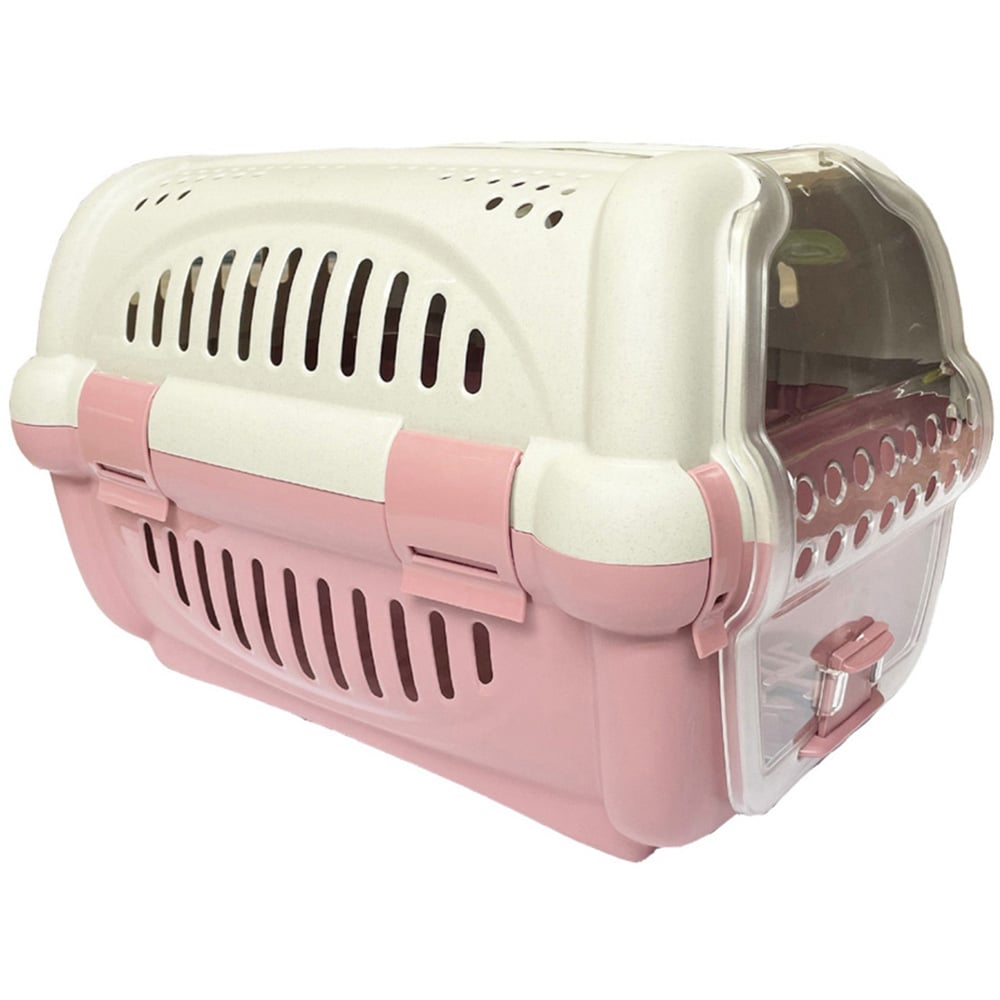 Happy Pet Rhino Clear Door Pet Carrier 51 x 34.5 x 33cm Image 1