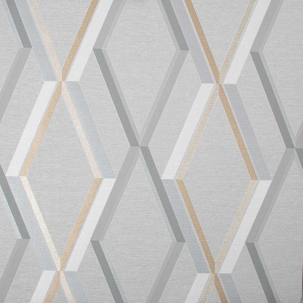 Superfresco Easy Prestige Geometric Wallpaper Grey Image 1