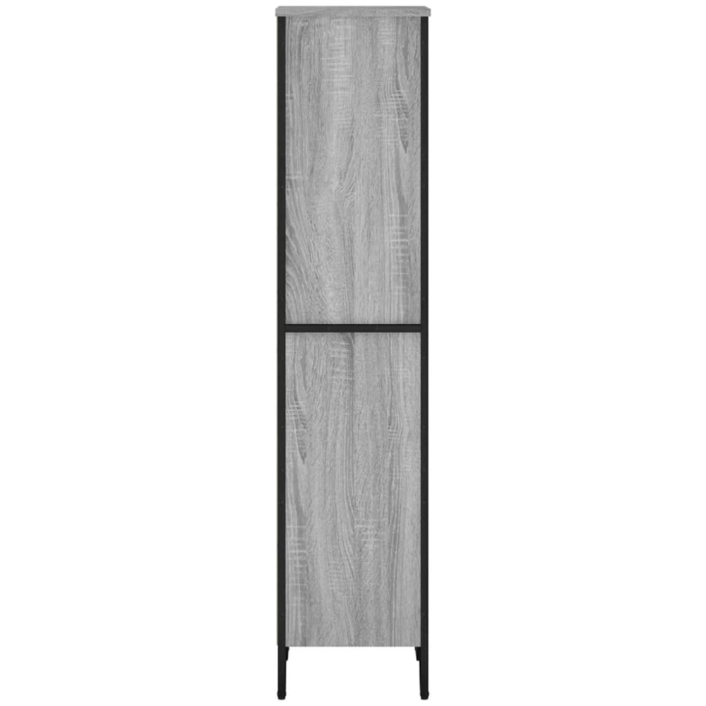 vidaXL 4 Shelf Grey Sonoma Bookcase Image 5