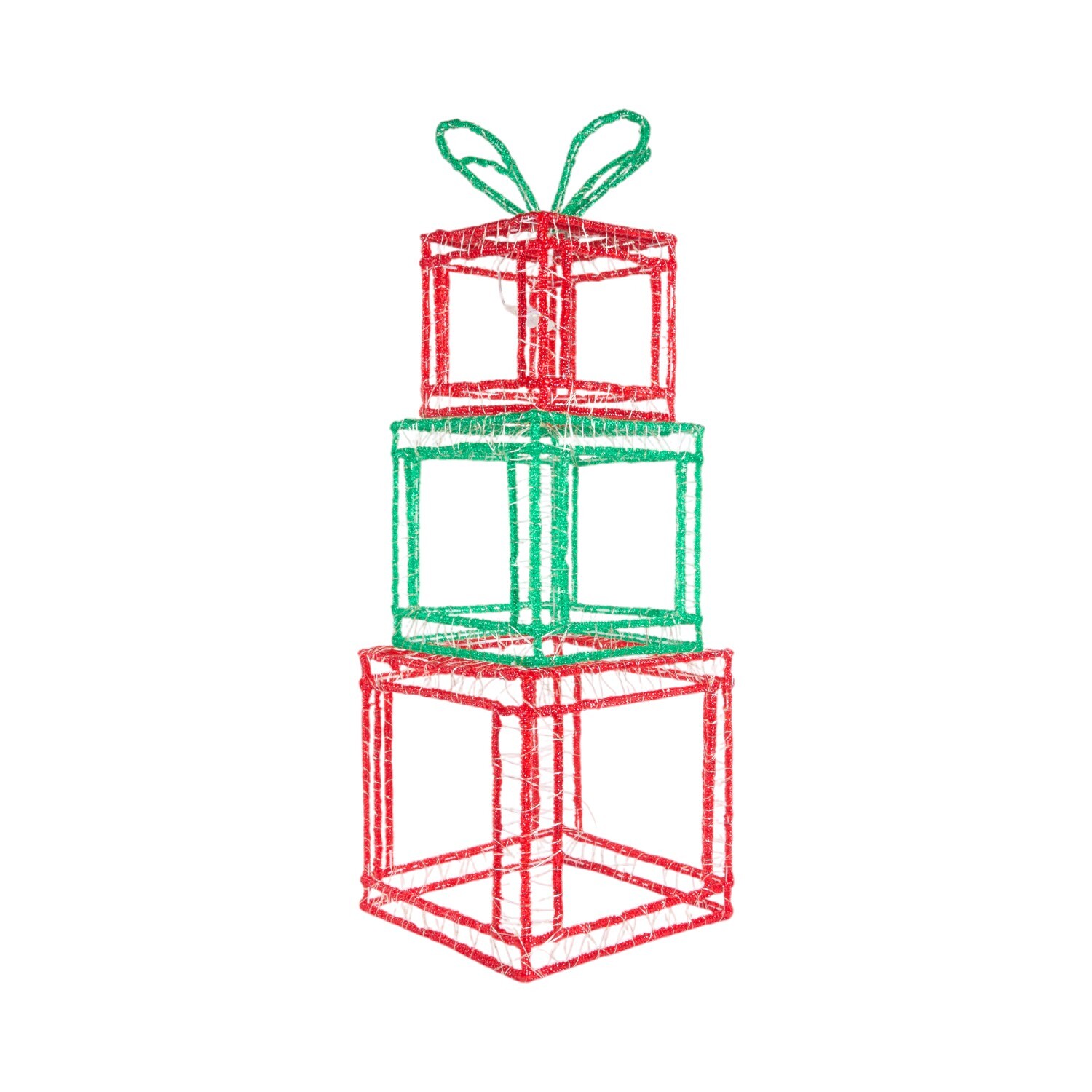 Acrylic Festive Present Stack - Multicolour Image 3