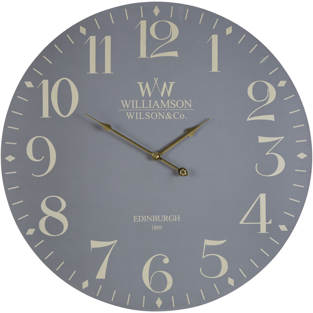 Premier Housewares Classical Grey Wall Clock Image 1