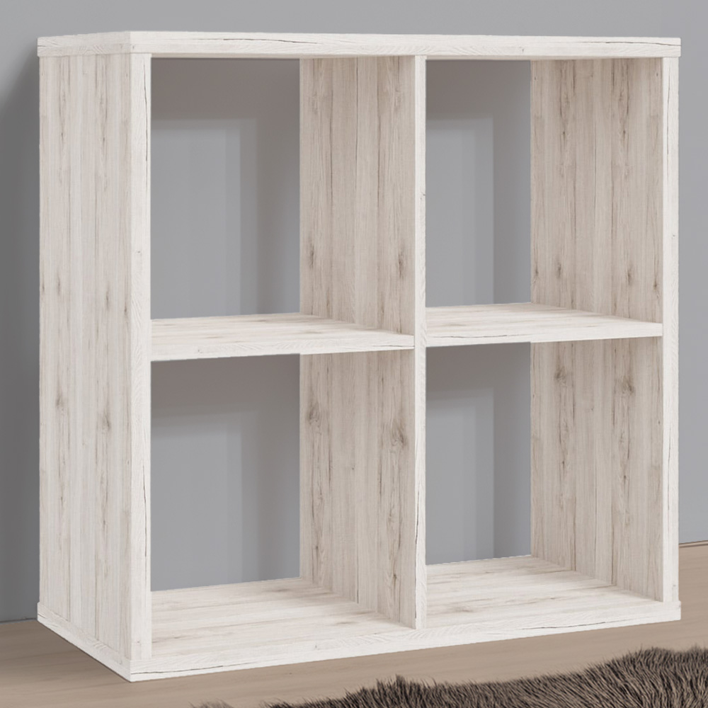 Florence Mauro 4 Shelf Sand Oak Bookshelf Image 1
